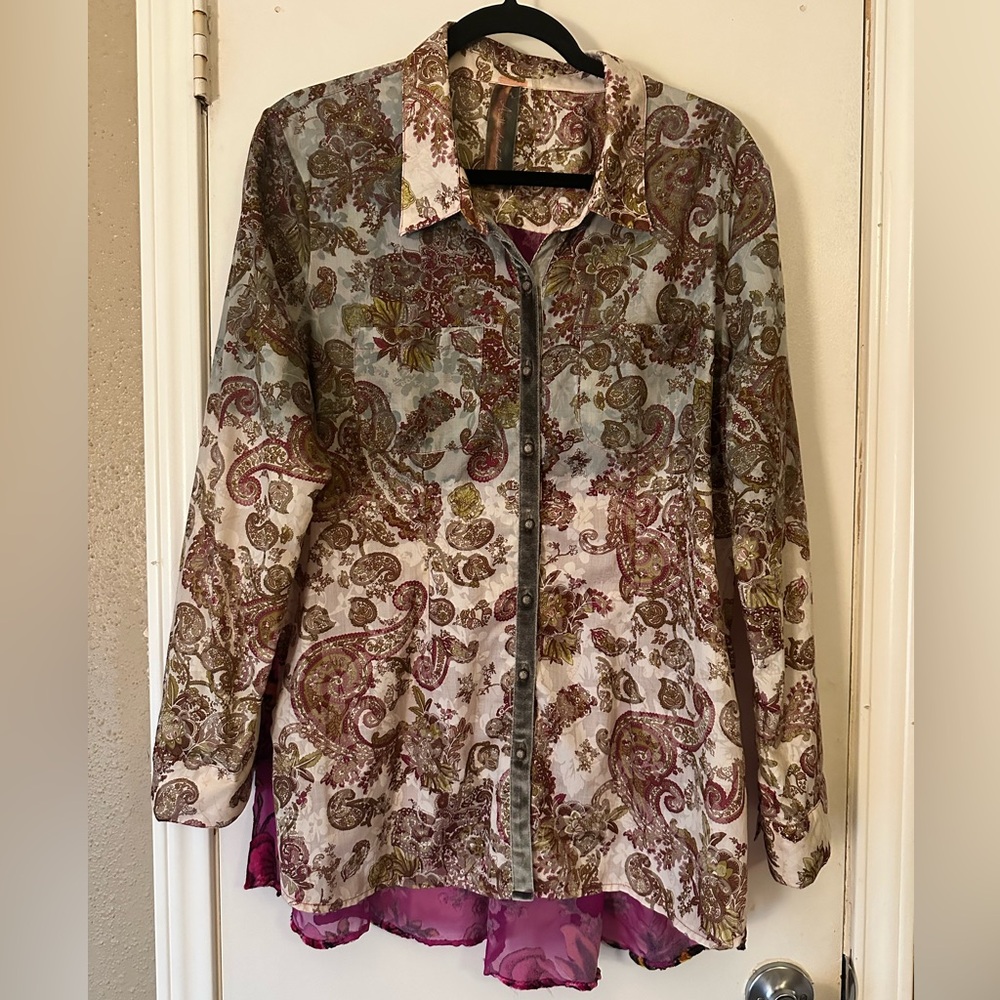 Aratta Multicolor Paisley Blouse